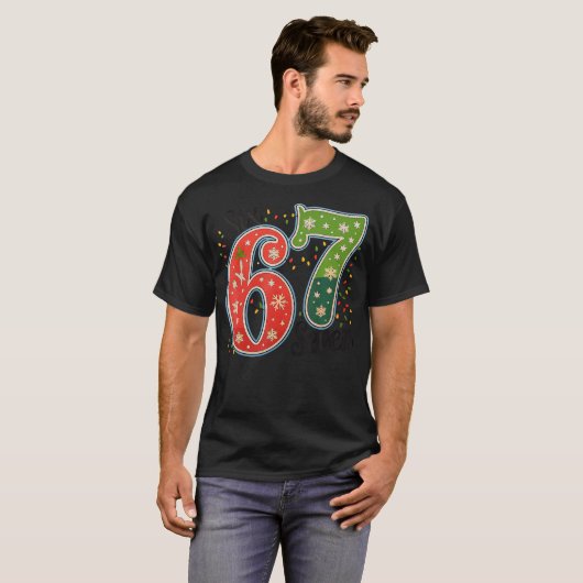 67 Six Seven Christmas Funny Meme 67 Couples Chris T-Shirt (Vorne ganz)