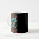 67 Six Seven Christmas Funny Meme Hand 67 Couples Kaffeetasse (Vorderseite Links)
