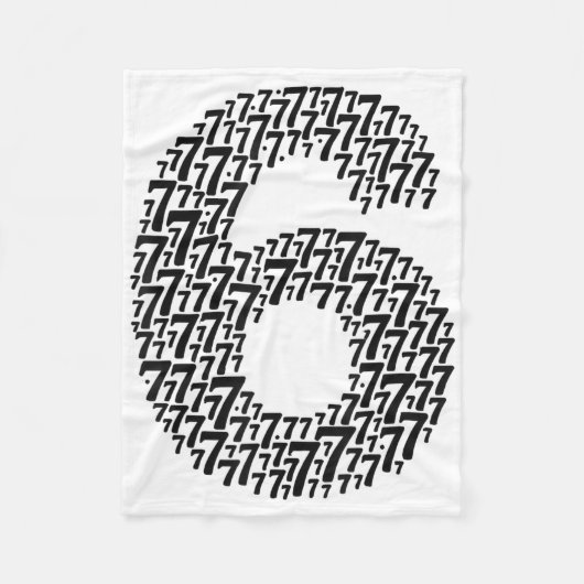 67 Six Seven Cool passendes 6 und 7 Design Lustig Fleecedecke (Vorderseite)