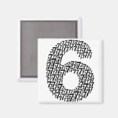 67 Six Seven Cool passendes 6 und 7 Design Lustig  Magnet (Vorderseite/Rückseite)