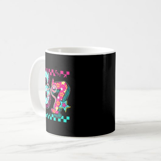 67 Six Seven Coquette Bow Funny Meme Number Slang Kaffeetasse (Vorderseite Links)