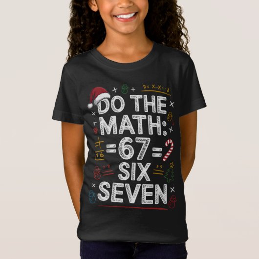 67 Six Seven Fun Holiday Math Shirt (Vorderseite)