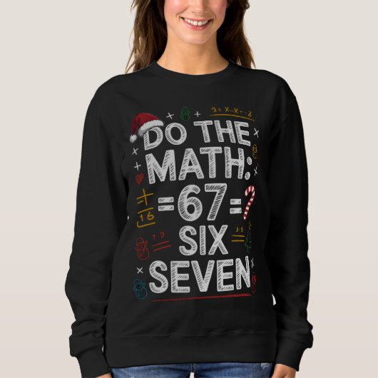 67 Six Seven Fun Holiday Math Shirt (Vorderseite)