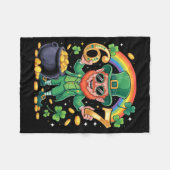 67 Six Seven Funny 6 7 Meme St Patricks Day Leprec Fleecedecke (Vorderseite (Horizontal))