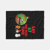 67 Six Seven Funny Christmas 6 7 Meme Joke Men Wom Fleecedecke (Vorderseite (Horizontal))