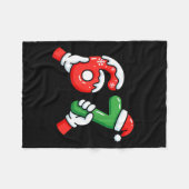 67 Six Seven Funny Christmas 6 7 Meme Xmas Men Wom Fleecedecke (Vorderseite (Horizontal))