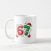 67 Six Seven Funny Christmas 6 7 Meme Xmas Men Wom Kaffeetasse (Links)