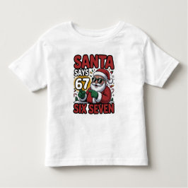 67 Six Seven Funny Christmas Santa Meme Kleinkind T-shirt