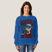 67 Six Seven Funny Christmas Santa Meme Sweatshirt (Vorne ganz)