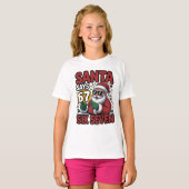 67 Six Seven Funny Christmas Santa Meme T-Shirt (Vorne ganz)