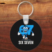 67 Six Seven Funny Italian Brainrot Kids Gaming Vi Schlüsselanhänger (Vorderseite)