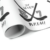 67 Six Seven Funny Meme Brain Rot Meme Geschenkpapier (Rolleneckpunkt)