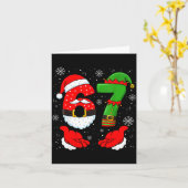 67 Six Seven Funny Santa Hand 6 7 Meme Christmas M Karte (Gelbe Blume)