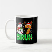 67 Six Seven Funny Snowman Reindeer Bruh 6 7 Meme Kaffeetasse (Links)