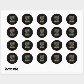 67 Six Seven Get Sendy Meme Design Lustig 6 7 Sigm Runder Aufkleber (Blatt)