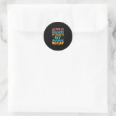 67 Six Seven Get Sendy Meme Design Lustig 6 7 Sigm Runder Aufkleber (Tasche)