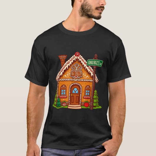67 Six Seven Gingerbread House Funny Teacher Chris T-Shirt (Vorderseite)