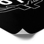 67 Six Seven Hand Gesture Meme  Poster (Ecke)