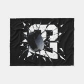 67 Six Seven Hockey Gen Alpha Brainrot Meme  Fleecedecke (Vorderseite (Horizontal))