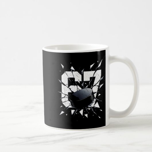 67 Six Seven Hockey Gen Alpha Brainrot Meme Kaffeetasse (Rechts)