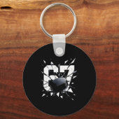 67 Six Seven Hockey Gen Alpha Brainrot Meme  Schlüsselanhänger (Vorderseite)