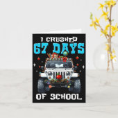 67 Six Seven I Crush 67 Days Of School Funny Meme Karte (Gelbe Blume)