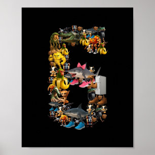 67 Six Seven Italian Brainrot Weihnachten passend Poster