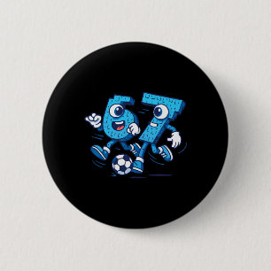 67 Six Seven Italienische Brainrot-Kinder Fußball Button