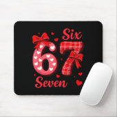 67 Six Seven Kokette Bogen Mädchen Kinder Valentin Mousepad (Mit Mouse)