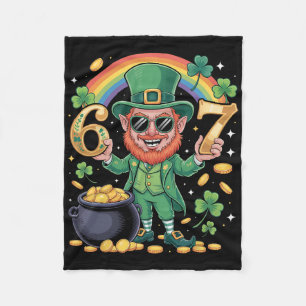 67 Six Seven Lustig 6 7 Meme St Patricks Day Lepre Fleecedecke