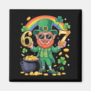 67 Six Seven Lustig 6 7 Meme St Patricks Day Lepre Magnet