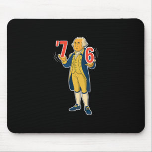 67 Six Seven Lustiger George Washington Meme  Mousepad