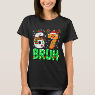 67 Six Seven Lustiger Schneemann Rentier Bruh 6 7 T-Shirt