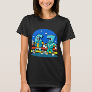 67 Six Seven Lustiges Meme Lustiges Design Kinder T-Shirt