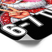 67 Six Seven Lustiges Weihnachten 6 7 Santa Meme M Poster (Ecke)