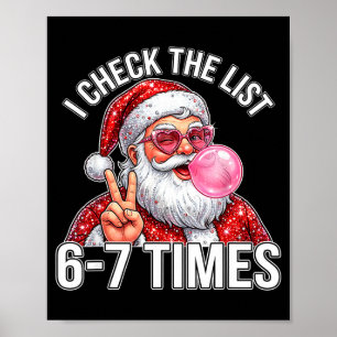67 Six Seven Lustiges Weihnachten 6 7 Santa Meme M Poster