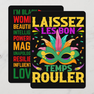 67 Six Seven Mardi-Gras Black History 2026 Feiertagskarte