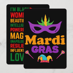 67 Six Seven Mardi-Gras Black History 2026 Feiertagskarte