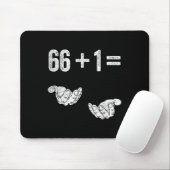 67 Six Seven Math Mathematics Brainrot Equation Bi Mousepad (Mit Mouse)