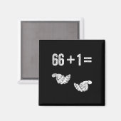 67 Six Seven Mathe Mathematik Brainrot Gleichung B Magnet (Vorderseite/Rückseite)