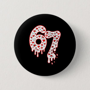 67 Six Seven Meme 67 Valentinstag Button