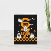 67 Six Seven Meme 6 7 Couple Matching Halloween Co Karte (Vorderseite)