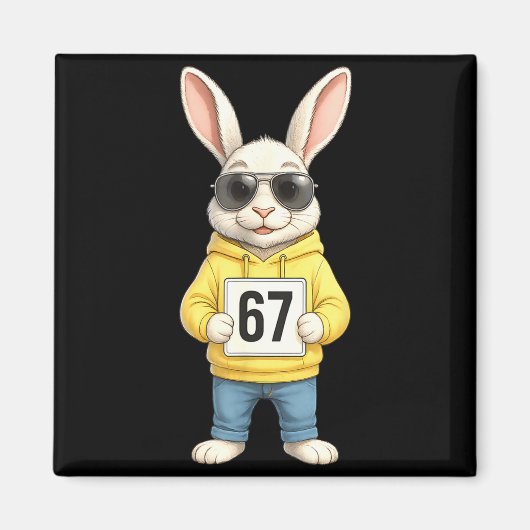 67 Six Seven Meme 6 7 Funny Easter Day For Boys Me Magnet (Vorne)