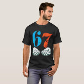 67 Six Seven Meme 6 7 Hands T-Shirt (Vorne ganz)