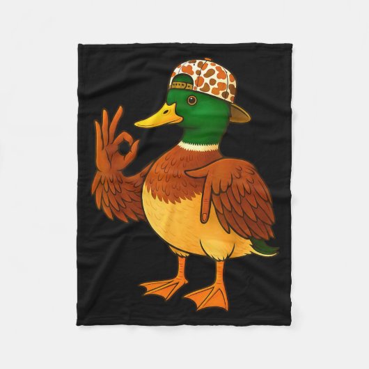 67 Six Seven Meme Camo Mallard Duck Hunting Boys M Fleecedecke (Vorderseite)