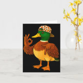 67 Six Seven Meme Camo Mallard Duck Hunting Boys M Karte (Gelbe Blume)