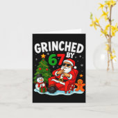 67 Six Seven Meme Christmas Ed By 6-7 Gen Alpha Sl Karte (Gelbe Blume)