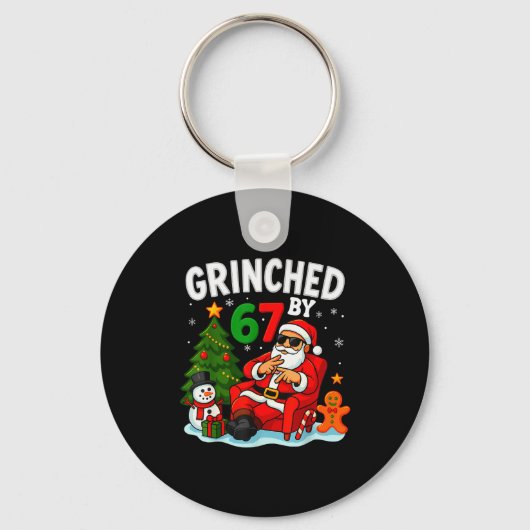 67 Six Seven Meme Christmas Ed By 6-7 Gen Alpha Sl Schlüsselanhänger (Vorderseite)