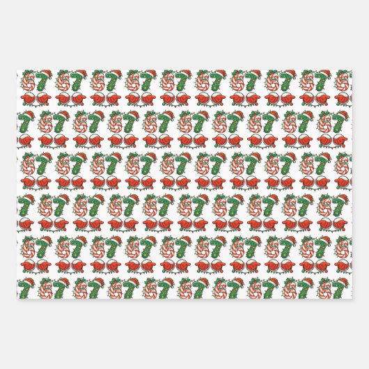 67 Six Seven Meme Christmas Geschenkpapier Set (Vorderseite 2)