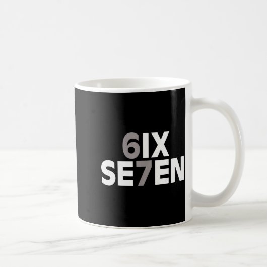 67 Six Seven Meme Funny Gen Alpha Slang Teens Kids Kaffeetasse (Rechts)